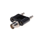 New BNC female jack to two dual Banana male plug RF adapter connector JR