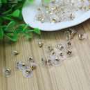 100Pcs Round Earnuts Earring Studs Backs Stoppers Golden for Lady Girls UIL