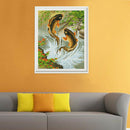 Fishs 5D Round Diamond DIY Painting Embroidery Craft Kit Home Decor Gifts