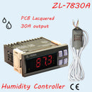 ZL-7830A, 30A Relay, 100-240Vac, Digital, Humidity Controller, Hygrostat(ZL