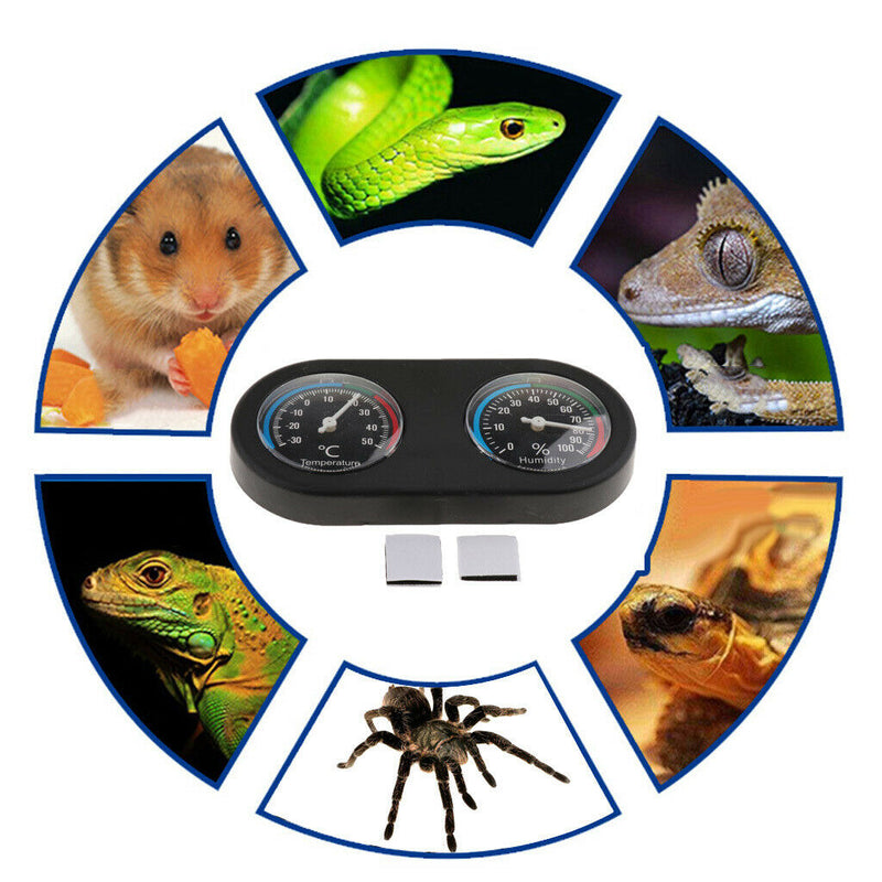 Household Reptile Thermometer - Reptile Tank Thermometer Hygrometer Monitor