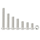 280pcs M2 304 Stainless Steel Hex Socket Button Head Cap Bolts Screws Nuts  F9K3