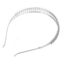 Crystal 3 Row Rhinestone Headband Tiara Bridal Wedding TOP