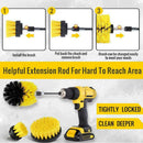 4Pcs 2.5-4'' Electric Drill Brush Tub Cleaner Grout Scrubber Cleaning Combo Tool