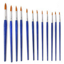 12pcs Paint Brushes Paint Sharp Size Assorted S1B1