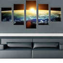 5 Panels Canvas Wall Art Hanging Painting Pictures Earth Hanging Ornaments