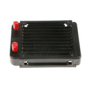 120mm Radiator Aluminum 10 Pipe Straight Treaded For Computer Liquid Cooling