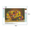 5D DIY Full Drill Diamond Painting Flower Cross Stitch Embroidery Mosaic