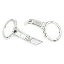 2pcs 65mm Dia. Motorcycle Fog Light Trim Rings Lamp Bezel Chrome Finished, Fits