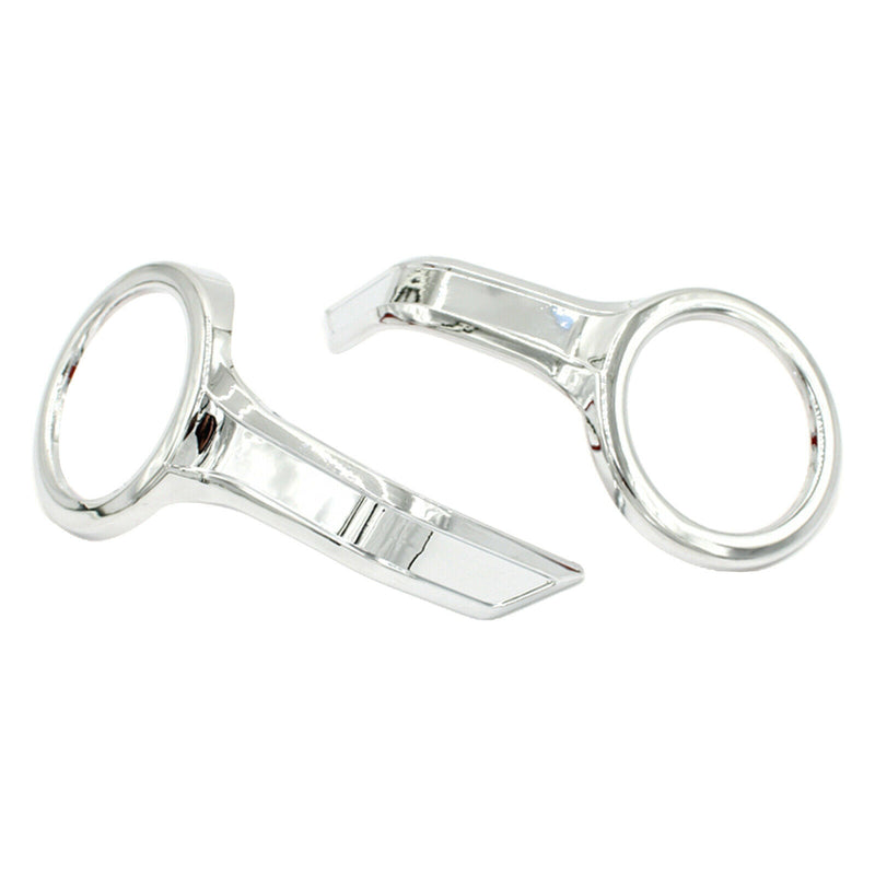 2pcs 65mm Dia. Motorcycle Fog Light Trim Rings Lamp Bezel Chrome Finished, Fits