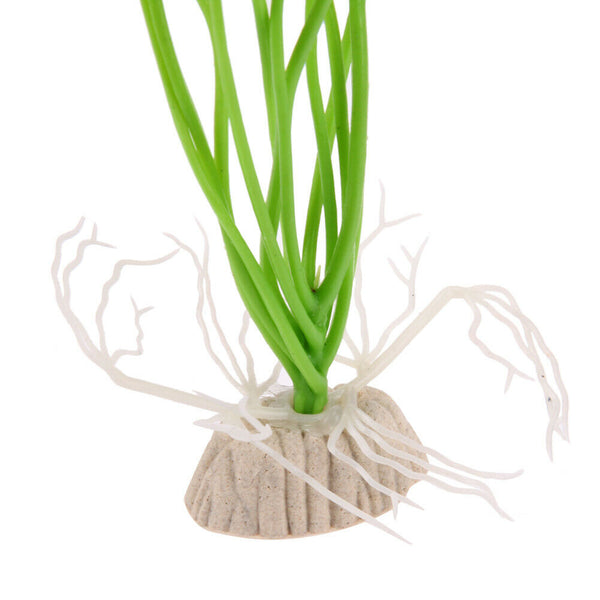 Artificial Grass Aquarium Fish Tank Aquatic Simulation Plant Ornament Decor #gib