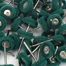 50Pcs Scouring Pad Grinding Head Set Nylon Grinding Head with Handle Polish