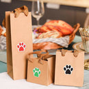 500pcs Dog Cat Bear Paw Labels Stickers of 6 Colors Sealing Label DecorativSEAU