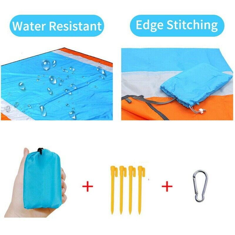 Sand Free Beach Blanket Sand Proof Quick Drying Beach Mat Outdoor Picnic Ma H3K3