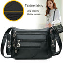 Fashion Women Shoulder Sling Bags PU Leather Multi-pocket Messenger Handbag