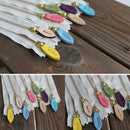 3 Sets Leaf Leather Zipper Sliders Pull Tab Instant Kit Pants Replacements