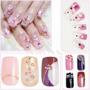 12 Colors Acrylic Diamond Rhinestone Pasted Finger Stickers Nail Art Accessories