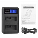 LP-E5 LCD Dual Port USB Battery Charger for Canon EOS 1000D 500D 450D Kiss