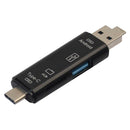 5-in-1 USB 2.0/USB3.0/Type C Card Reader Micro USB OTG Card Adapter