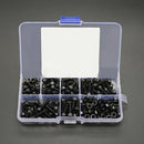 240pcs M4*6/8/10/12/14/16 Black Cup Head Hexagon Socket Screw and Nut Set CAA