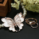 Creative Zinc Alloy Rhinestone Keychain Crystal Purse Bag Key Chain Ring