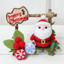LED Santa Claus Needle Felting Kits Handmade Needlefelted Kit For Beginners