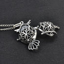 Cute Owl Locket Necklace Perfume Fragrance Essential Oil Aromatherapy Diffuser