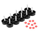 10pcs Fishing Spinning Reel Handle Screw Caps Replacement for Saltwater