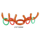 2pcs Inflatable Reindeer Antlers Hat Christmas Toss Toys with 12x Rings Kit
