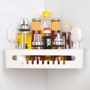 Suction Corner Bathroom Shower Shelf Storage Basket Wall for Shampoo,Condit