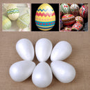 6pcs 12cm Styrofoam Eggs Polystyrene Ball Easter Christmas Decor Egg Craft DIY