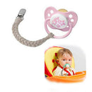 4Pcs Pacifier Chain Teething Ring Holders Baby Boys Girls Braided Dummy Clips