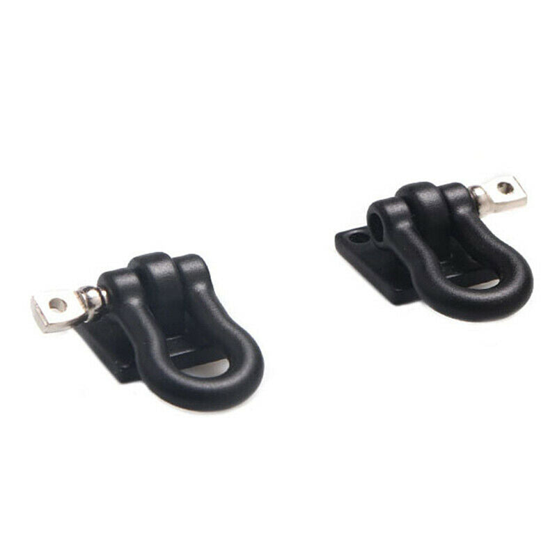 2Pcs/pair RC Car Metal Trailer Shackle Rescue Tow Hook for 1/10 RC Crawler JR