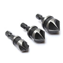 3 X Hex Countersink Bore Boring Set for Wood Metal Quick Change Drill Bit T Ew