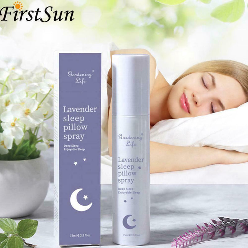 75ML Lavender Pillow Sleep Spray Soothe Mind Body Top Insomnia Essential Oil