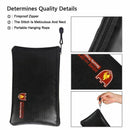 Fireproof Money Safe Document Bag. NON-ITCHY Silicone Coated Fire & Water R J6N1