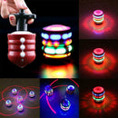 Children's Colorful Glowing Gyro Toys Music Electric Hot Wooden Gyros Y3U8