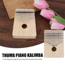 17 Key Kalimba Thumb Finger Piano Wooden Musical Instruments for Beginners