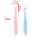 2pcs+box Baby Spoon Baby Safety Temperature Sensing Thermal Feeding Spoon  BX