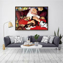 Santa Claus 5D DIY Full Drill Round Diamond Painting Embroidery Kits Decor