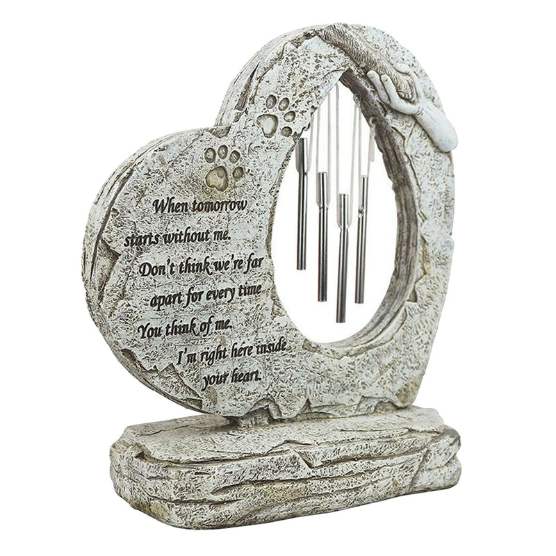 Dog Memorial Stone, Hand-Printed Heart-Shaped Personalized Loss of Pet Gifts Dog