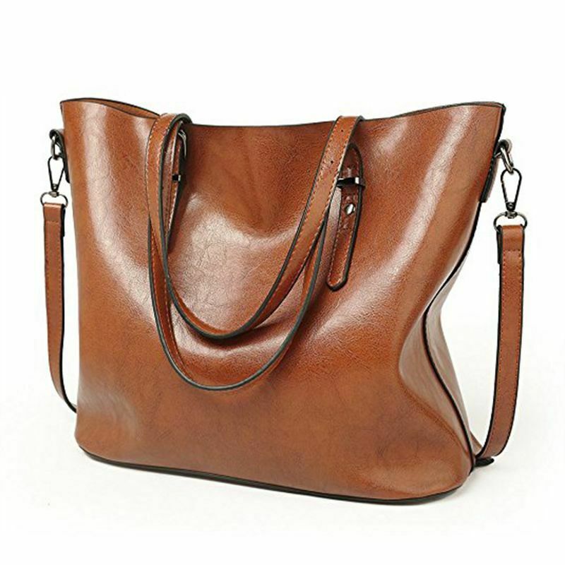 Women's Handbags PU Tote Large Capacity Shopping Bags Top-Handle Bags Fashi R2F6