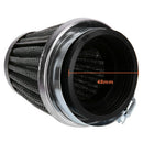 48mm Motorcycle Air Filter Mushroom Head Clamp-on Pod Filter Air Cleaner