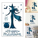Bar Bat Witch Paste Wall Stickers Halloween Decor Festival DIY Self Adhesive PVC
