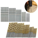 100X HSS Twist Drill Woodworking High Speed Steel Twist Drill Bit Set Tools