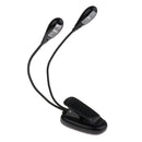 Novelty LED Clip-on Music Stand Lamp Light Reading Light Illumination 4 LED