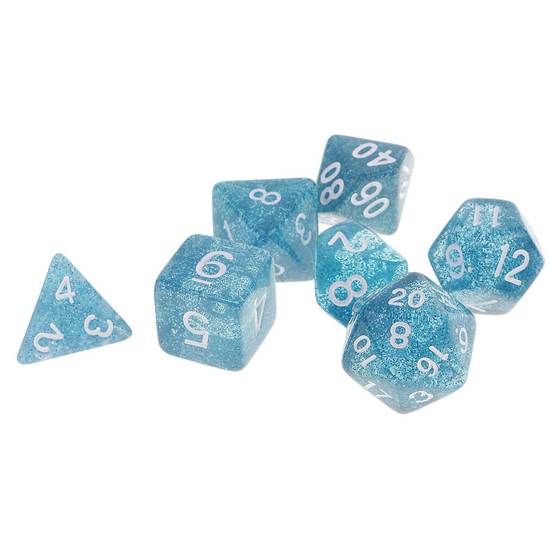 6X 7-Die Polyhedral Dice 16mm for  DND RPG Board Games