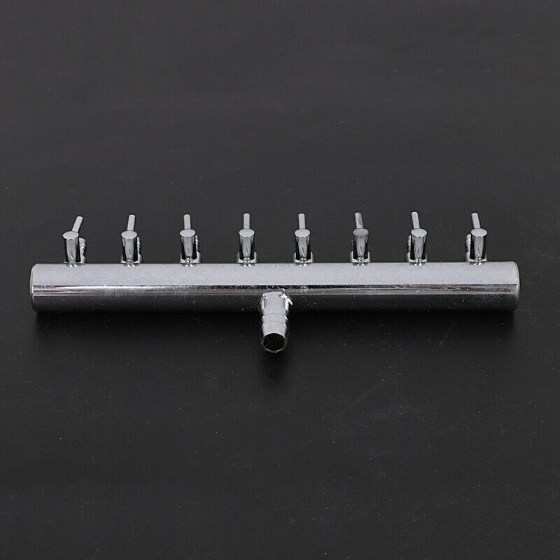 Aquarium 8Way Air Flow Splitter Lever Control Valve 3/8 Inch Tube Dia