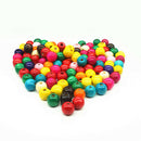 100 pcs round wood spacer loose beads charms jewelry findings 10mm any colBX