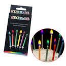 6Pcs/set Birthday Party Supplies Cake Candles Colorful Flame Multicolor CanS Hn